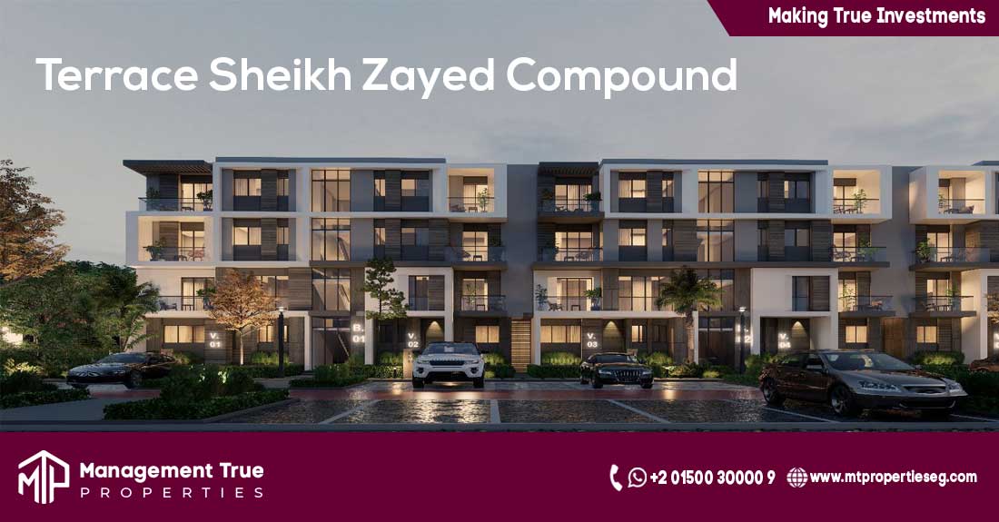 Apartment 150 m Terrace Compound Sheikh Zayed HDB Developments Company semi finished delivery 2025